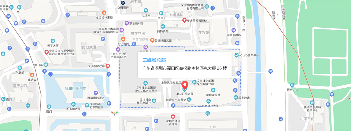 三维猴公司总部地址地图